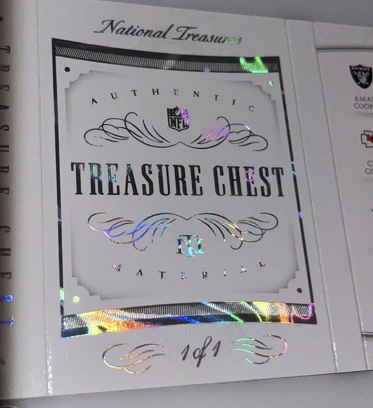 NFL National Treasures 1/1 Treasure Chest Booklet